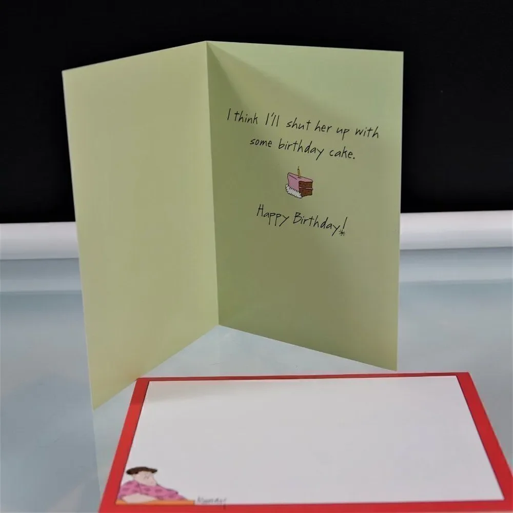 Funny Birthday Card Skinny Women